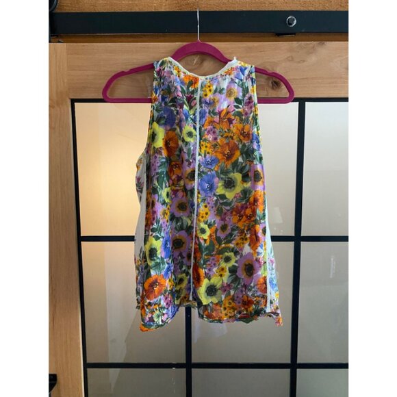 Anthropologie RAGA Floral Swing Tassel Tank - Picture 6 of 7